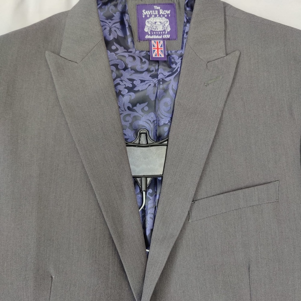 2-Piece Suit / Dark Gray / Savile Row Brand / Size 38